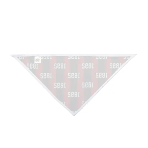Winston-Salem State 1892 Red & Black Pet Bandana — other view