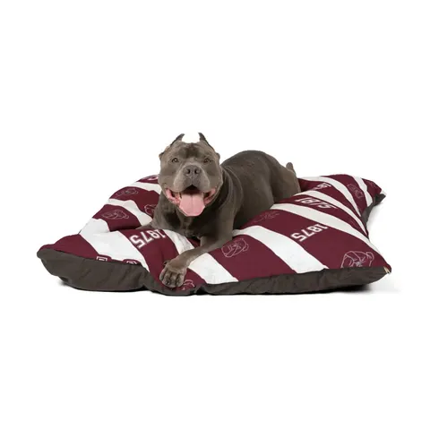 Alabama A&M 1875 Maroon & White Pet Bed — other view