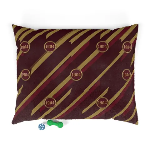 Bethune-Cookman 1904 Maroon & Gold Pet Bed — front view