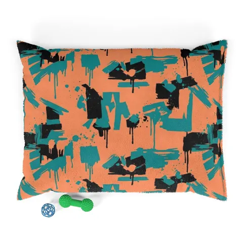 Atlanta Old Fourth Ward Murals Pet Bed — front view