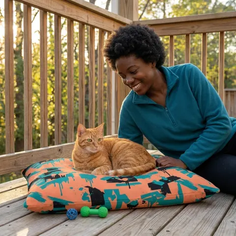 Atlanta Old Fourth Ward Murals Pet Bed