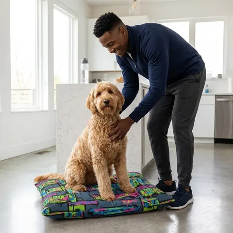 The Bronx Graffiti Train Panels Pet Bed
