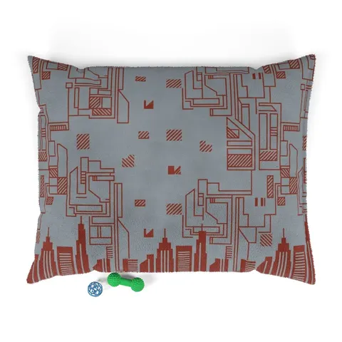 Chicago South Side Blocks Pet Bed — front view