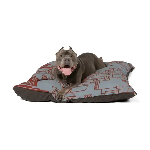 Chicago South Side Blocks Pet Bed — other view
