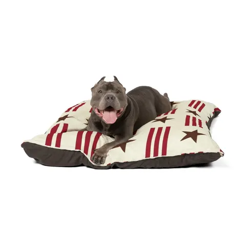 DC Chocolate City Flag Stars Pet Bed — other view