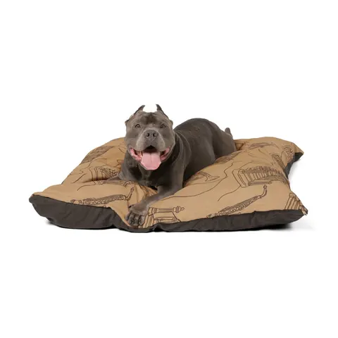 Harlem Brownstone Jazz Lines Pet Bed — other view