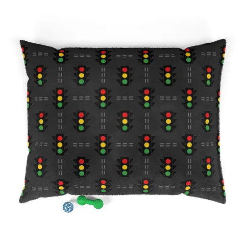 Houston Fifth Ward Signals Pet Bed — front view