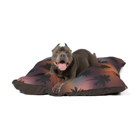 Compton Palm Tree Shadows Pet Bed — other view