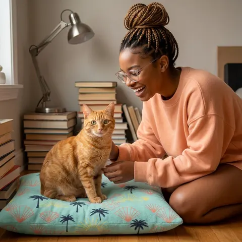 Miami Overtown Pastel Nights Pet Bed