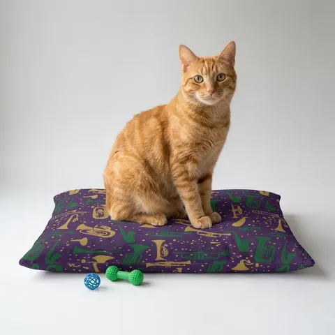 New Orleans Treme Brass Band Pet Bed