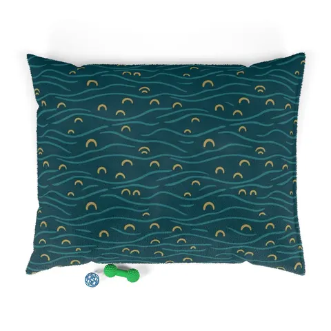 Oakland Lake Merritt Reflections Pet Bed — front view