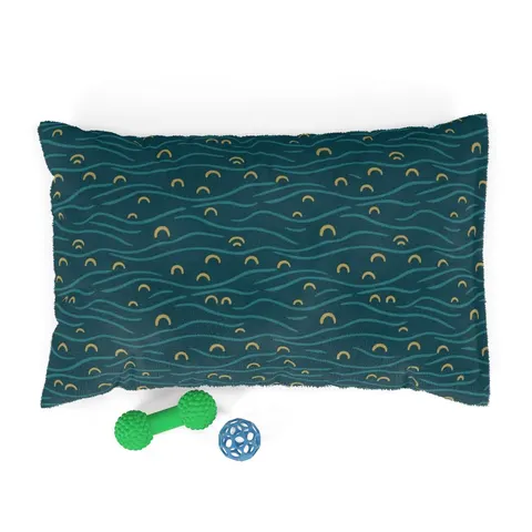 Oakland Lake Merritt Reflections Pet Bed — front view