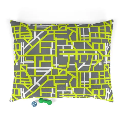 Queens South Jamaica Grid Pet Bed — front view