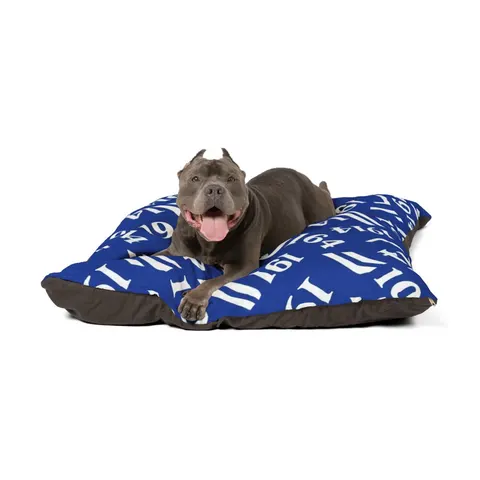 Sigma 1914 Royal Blue & White Pet Bed — other view