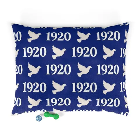 Zeta 1920 Royal Blue & White Pet Bed — front view
