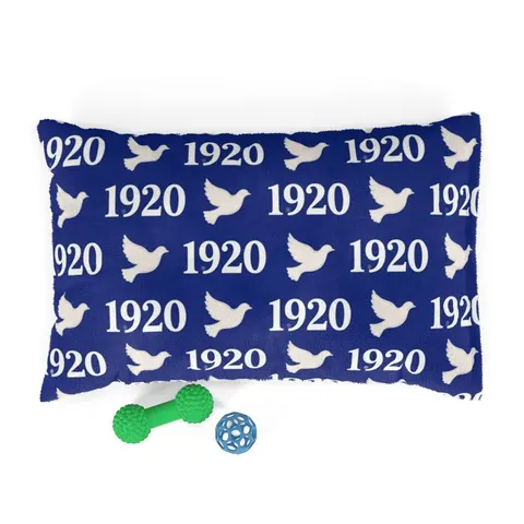 Zeta 1920 Royal Blue & White Pet Bed — front view