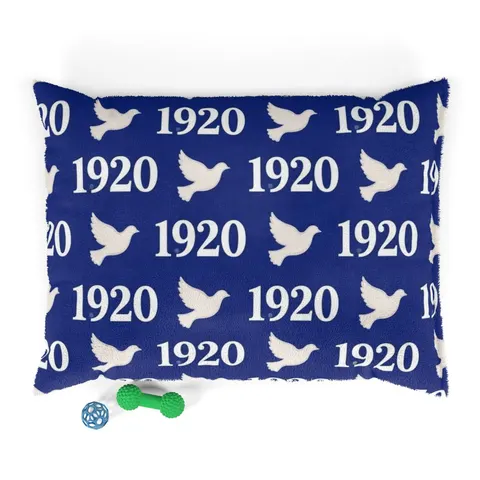 Zeta 1920 Royal Blue & White Pet Bed — front view