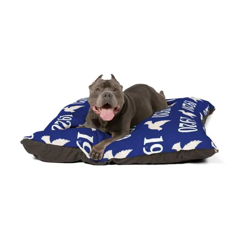 Zeta 1920 Royal Blue & White Pet Bed — other view