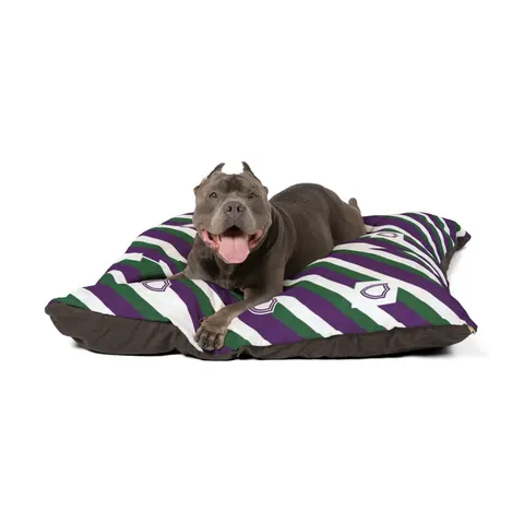 Faith Flag AME-Inspired Purple & Green Pet Bed — other view