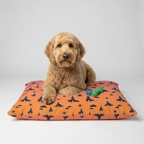 Faith Flag Black Church Sunrise Pet Bed