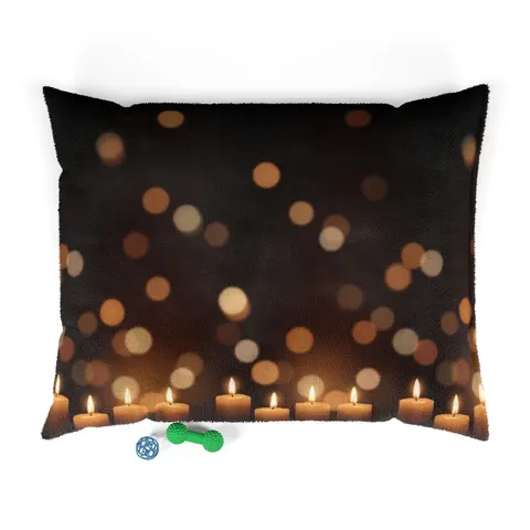 Faith Flag Candlelight Meditation Pet Bed — front view