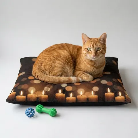 Faith Flag Candlelight Meditation Pet Bed