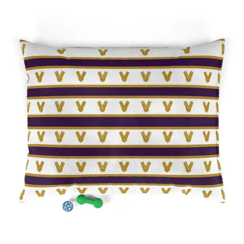 Faith Flag Choir Robes Color Block Pet Bed — front view