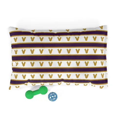 Faith Flag Choir Robes Color Block Pet Bed — front view