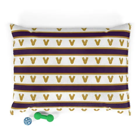 Faith Flag Choir Robes Color Block Pet Bed — front view