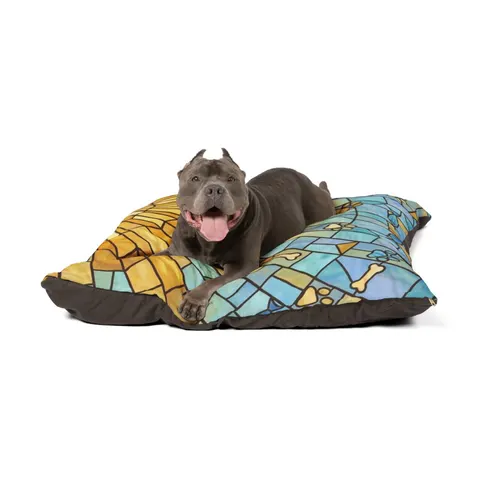 Faith Flag Sunburst Sanctuary Pet Bed — other view