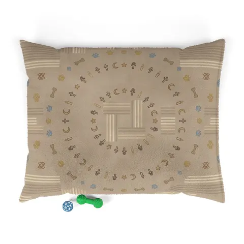 Faith Flag Multi-Faith Harmony Circle Pet Bed — front view