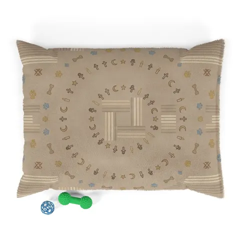 Faith Flag Multi-Faith Harmony Circle Pet Bed — front view