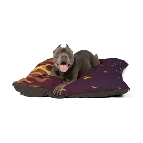 Faith Flag Pentecostal Fire Pet Bed — other view