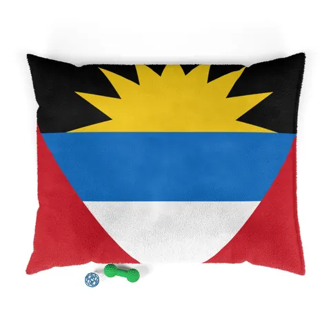 Antigua & Barbuda Rising Sun Pet Bed — front view