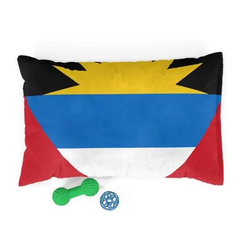 Antigua & Barbuda Rising Sun Pet Bed — front view