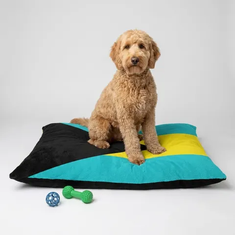 Bahamas Aqua Triangle Pet Bed