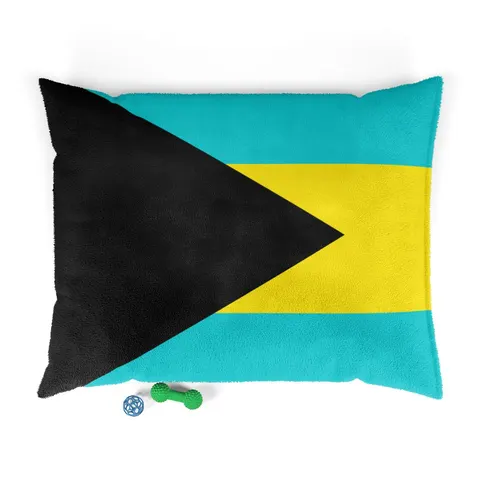 Bahamas Aqua Triangle Pet Bed — front view