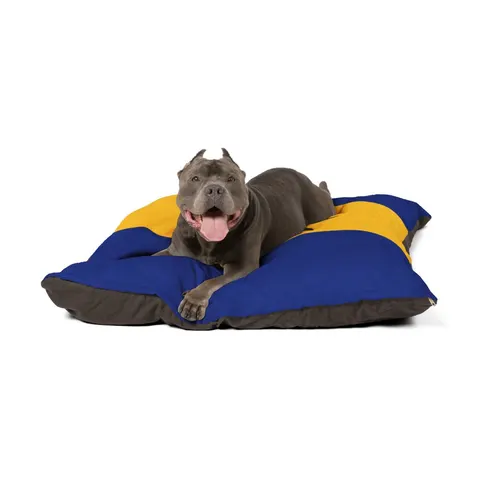 Barbados Blue Gold Trident Pet Bed — other view