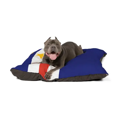 Cabo Verde Blue Stripe & Stars Pet Bed — other view