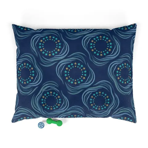 Caribbean Unity Island Stars Pet Bed — front view