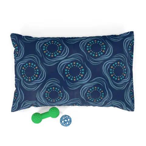Caribbean Unity Island Stars Pet Bed — front view