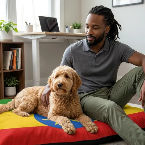 Ethiopia Green Yellow Red Pet Bed