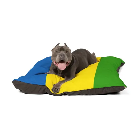 Gabon Green Yellow Blue Pet Bed — other view