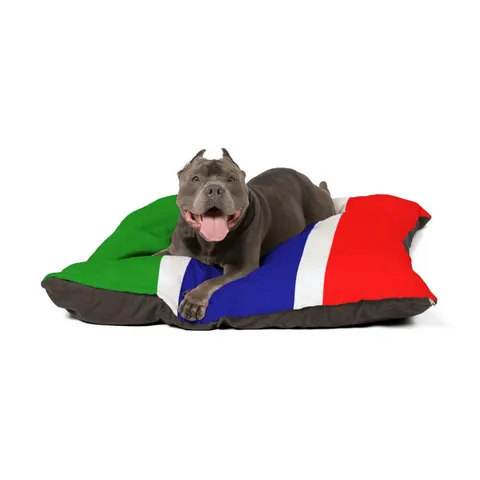 Gambia Red Blue Green Pet Bed — other view