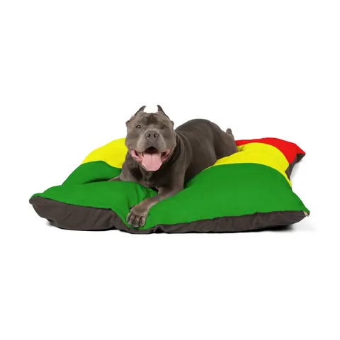 Guinea Red Yellow Green Pet Bed — other view