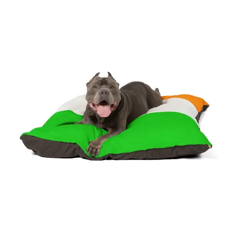 Côte d’Ivoire Orange White Green Pet Bed — other view