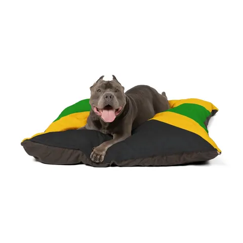 Jamaica Gold Cross Pet Bed — other view