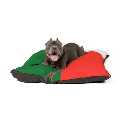 Madagascar White Red Green Pet Bed — other view