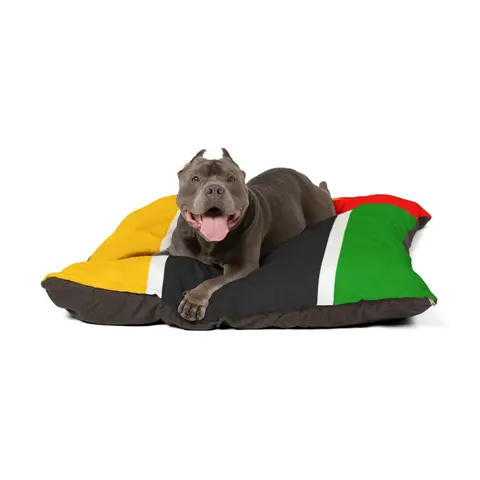 Mozambique Green Black Yellow Pet Bed — other view