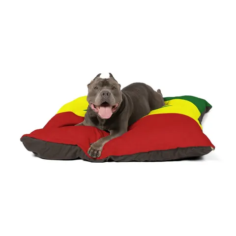 Senegal Green Yellow Red Pet Bed — other view